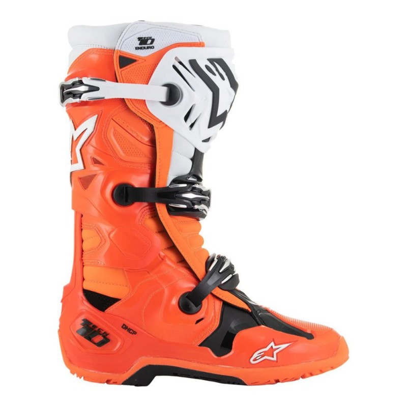 Botas ALPINESTARS Tech 10 Enduro naranja fluo negro blanco