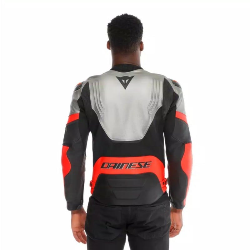 Jacket DAINESE Racing 5 silver / black / red fluor