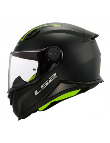 LS2 FF812 Kid Solid negro mate