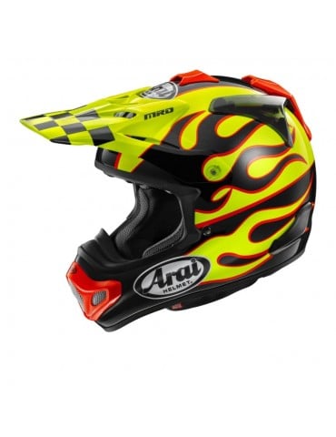 ARAI MX-V EVO Flame amarillo