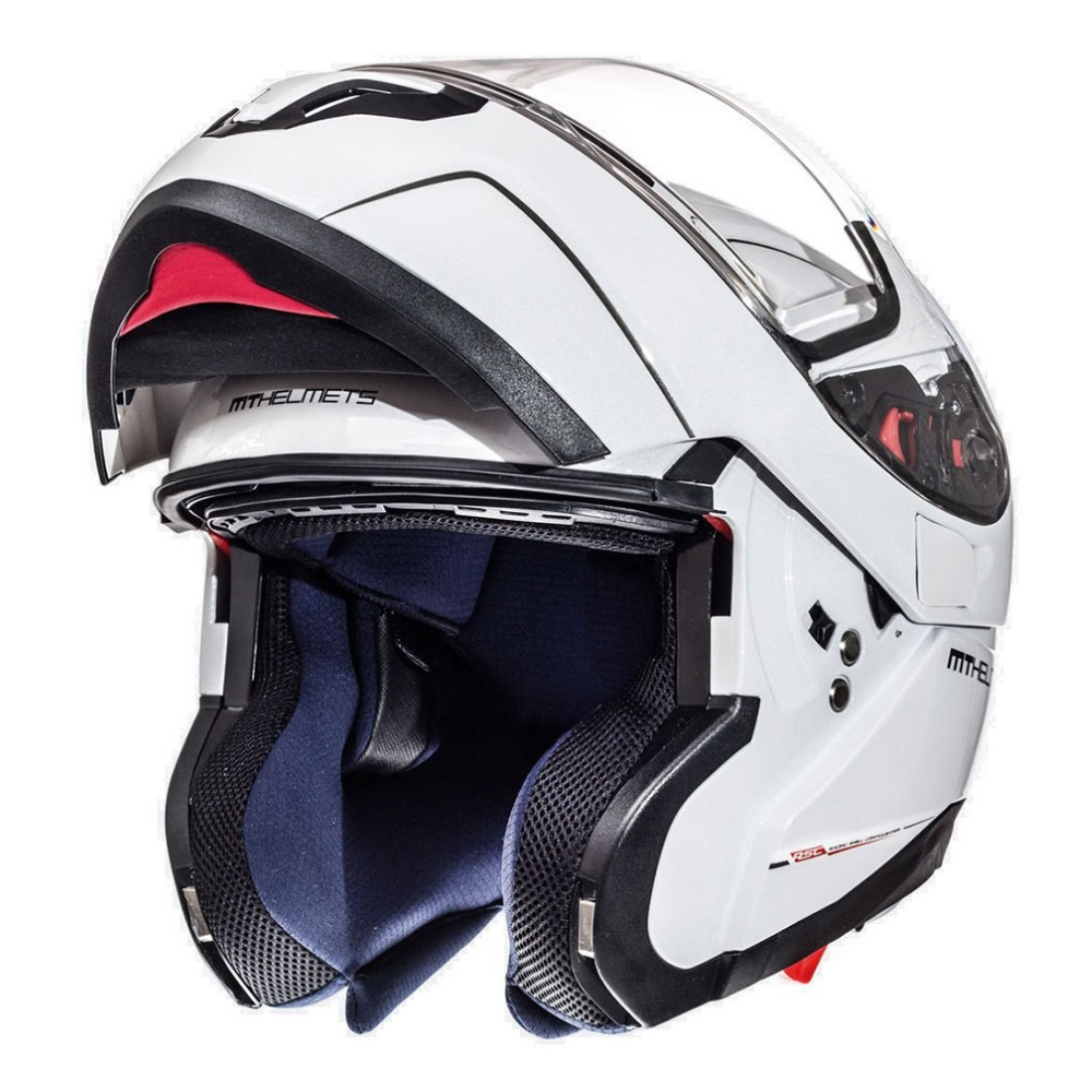 Helmet MT FU401 SV Atom SV Solid pearl white bright