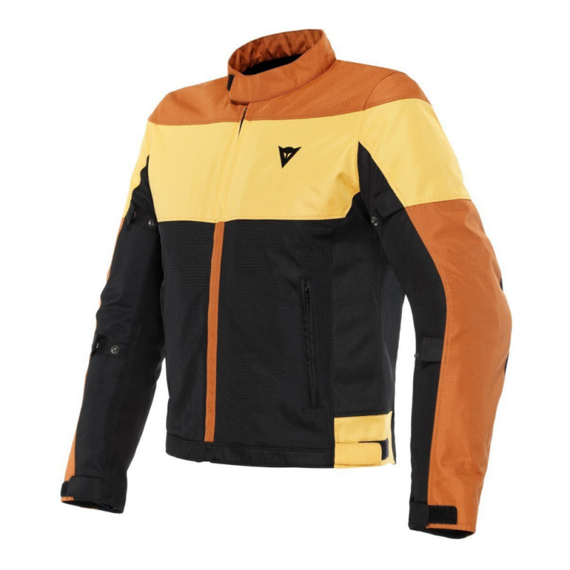 DAINESE Elettrica Air Tex black / brown / mineral yellow jacket