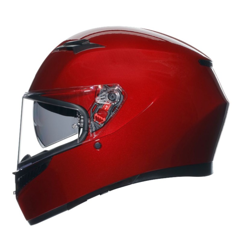 Capacete AGV K3 E2206 MPLK Mono Competizione vermelho