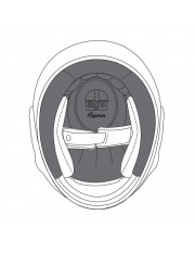 Crown pad AGV black X101