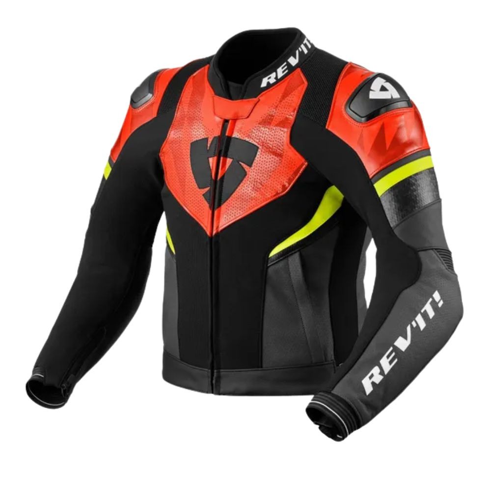 Jacket REVIT Hyperspeed 2 Air black / red fluor - Motopasión Store