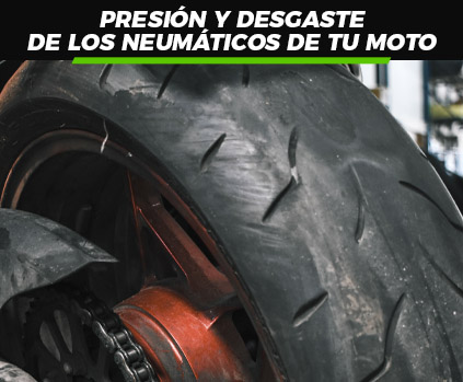 Lee más sobre el artículo Presión y desgaste de los neumáticos de tu moto